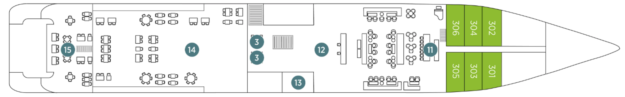 Emerald Deck plan